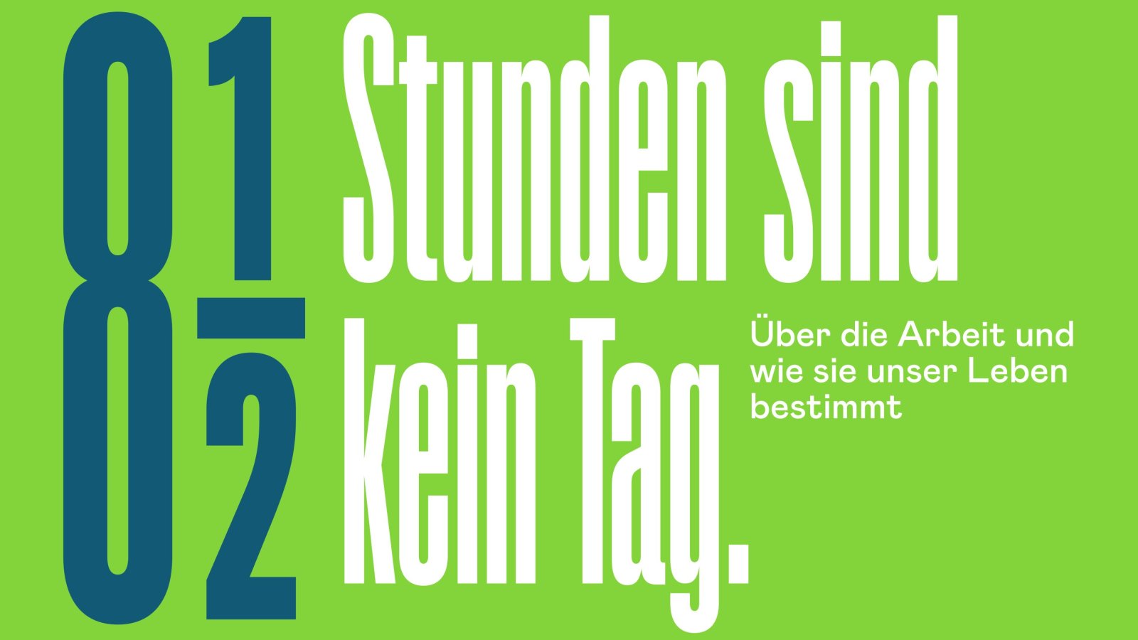Buchvernissage "8.5 Stunden sind kein Tag."