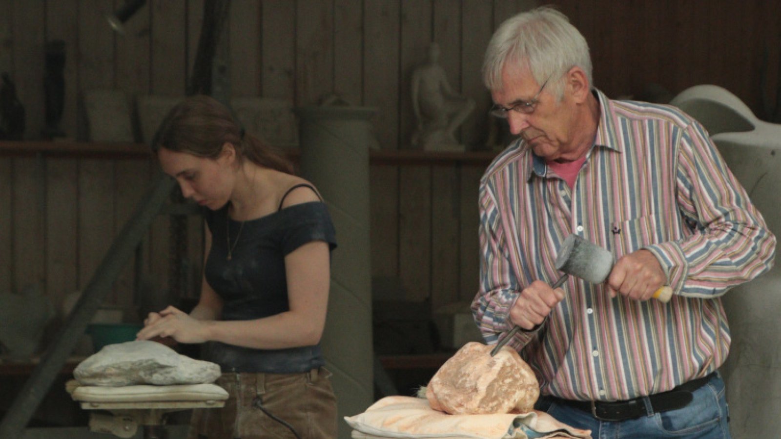 Eintauchen in das Handwerk am Stein - Bildhauerkurs