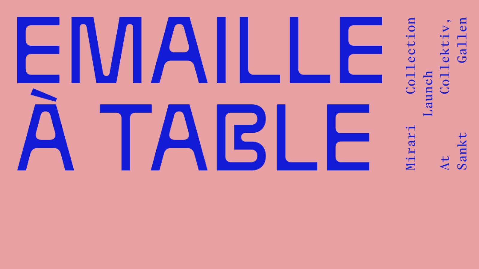 EMAILLE À TABLE