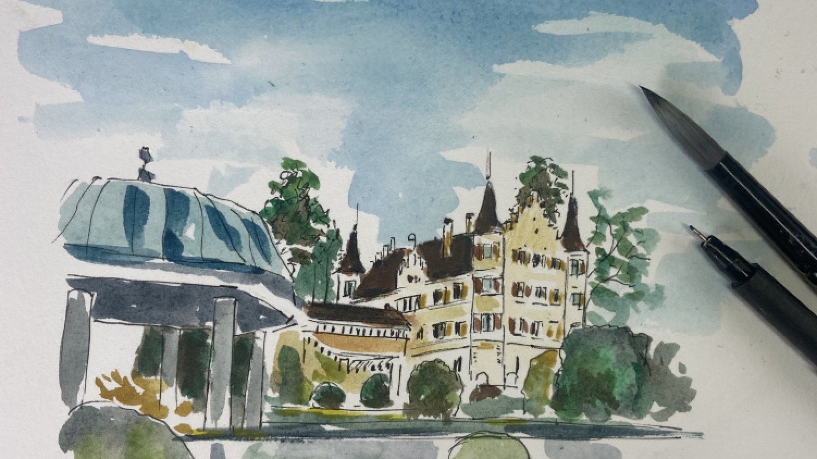 Urban Sketching im Seeburgpark