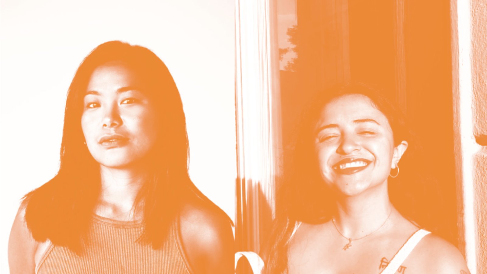 Migmar Dolma und Erika Do Nascimento