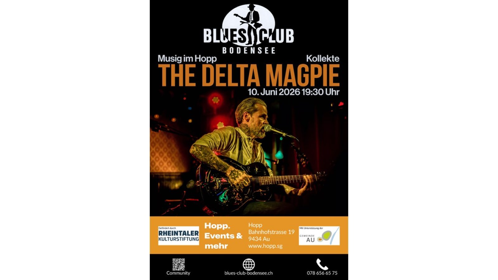 Musig im Hopp mit The Delta Magpie