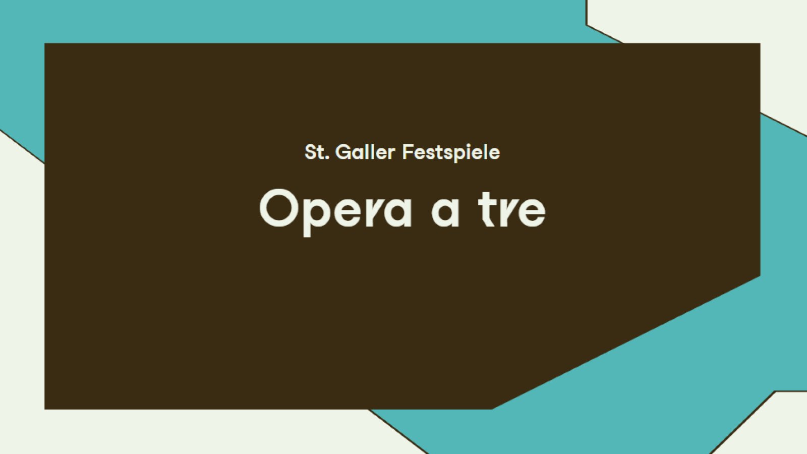 Barocksaalkonzert der St.Galler Festspiele: Opera a tre