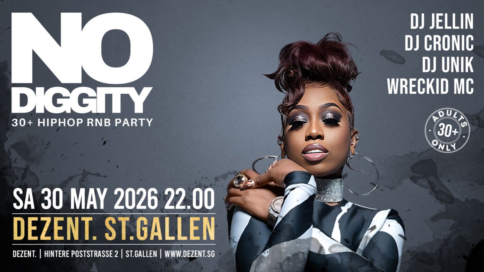 No Diggity – 30+ Hip Hop RnB Party