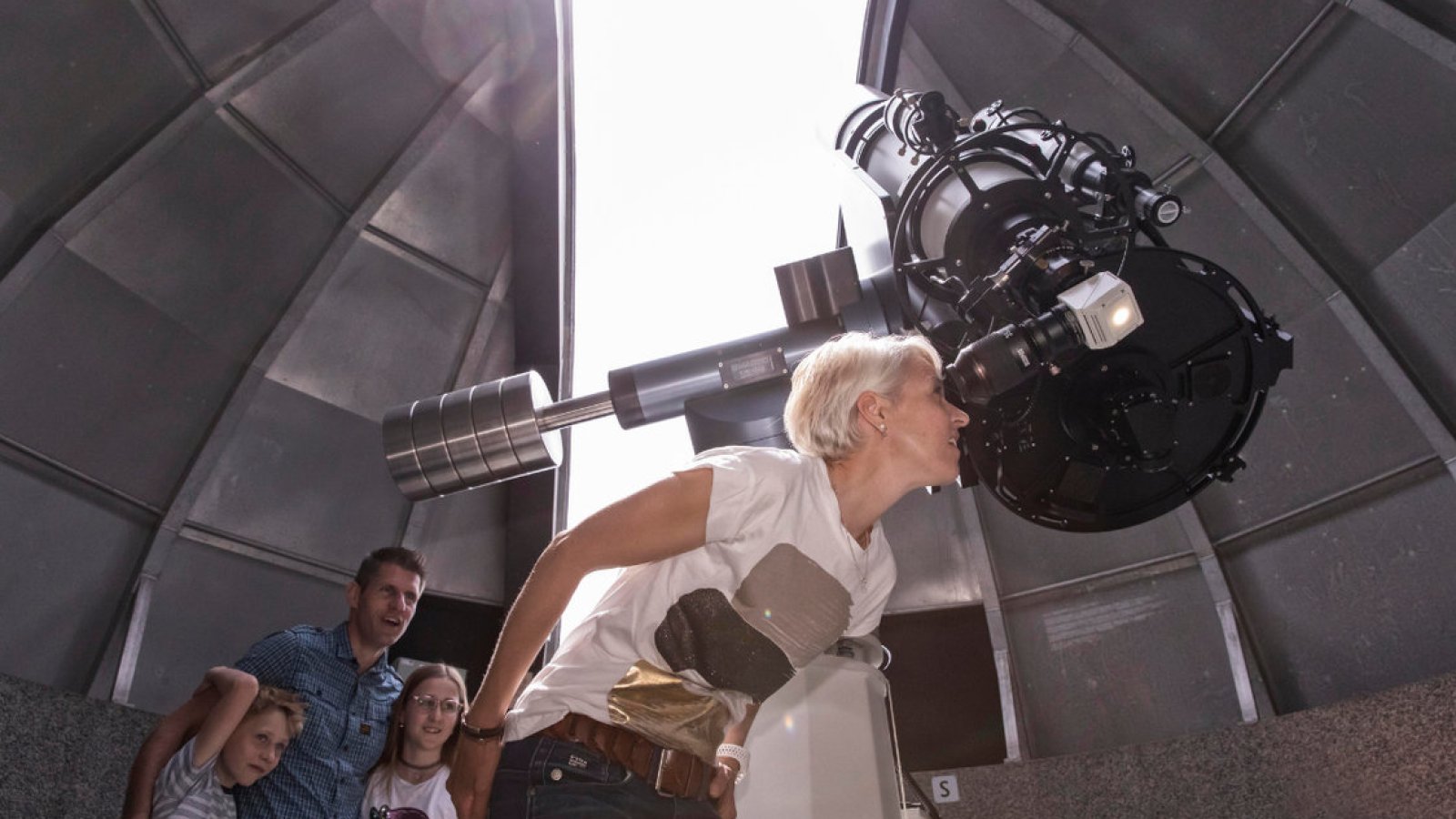 Sonnenbeobachtung in der Sternwarte