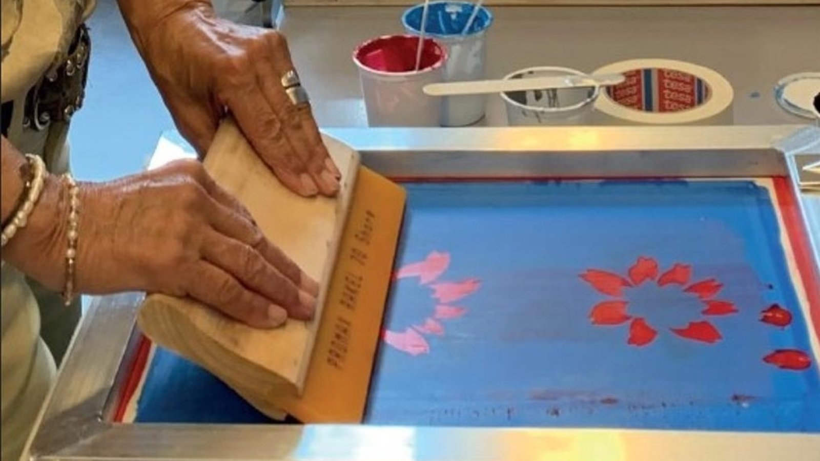 Siebdruck und textiles Upcycling