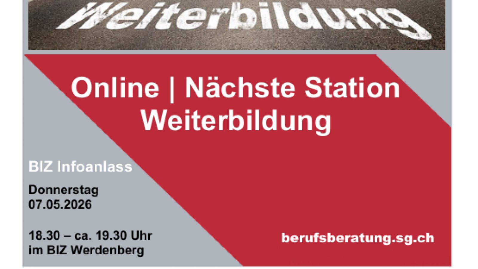 Weiterbildung planen. Aber wie? Online-Veranstaltung