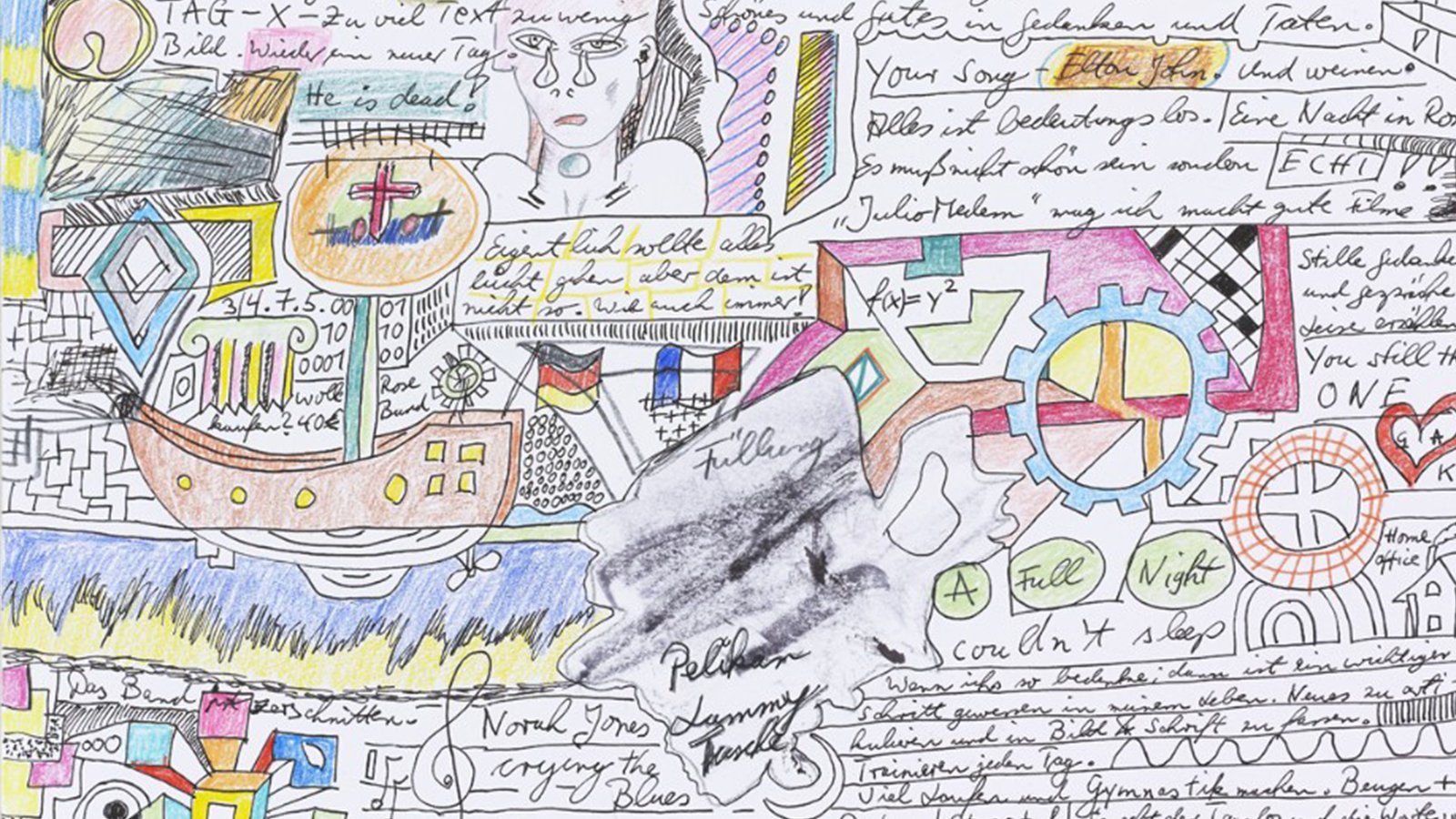 Carol Bailly (*1955), «Madame serpent-sur-la-tête est mécontente», undatiert