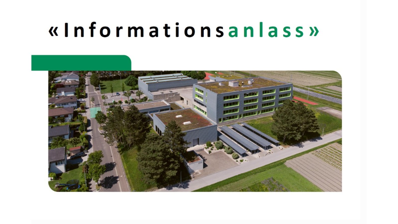 Informationsveranstaltung zur Urnenabstimmung OZ Flös