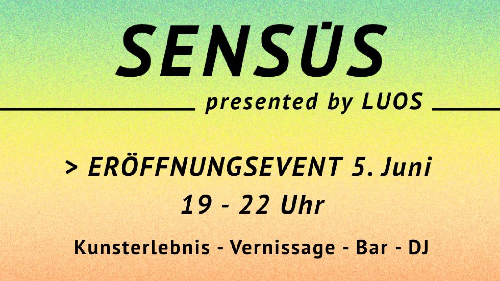 SENSŪS presented by LUOS – Kreativität, Wellbeing & Genuss