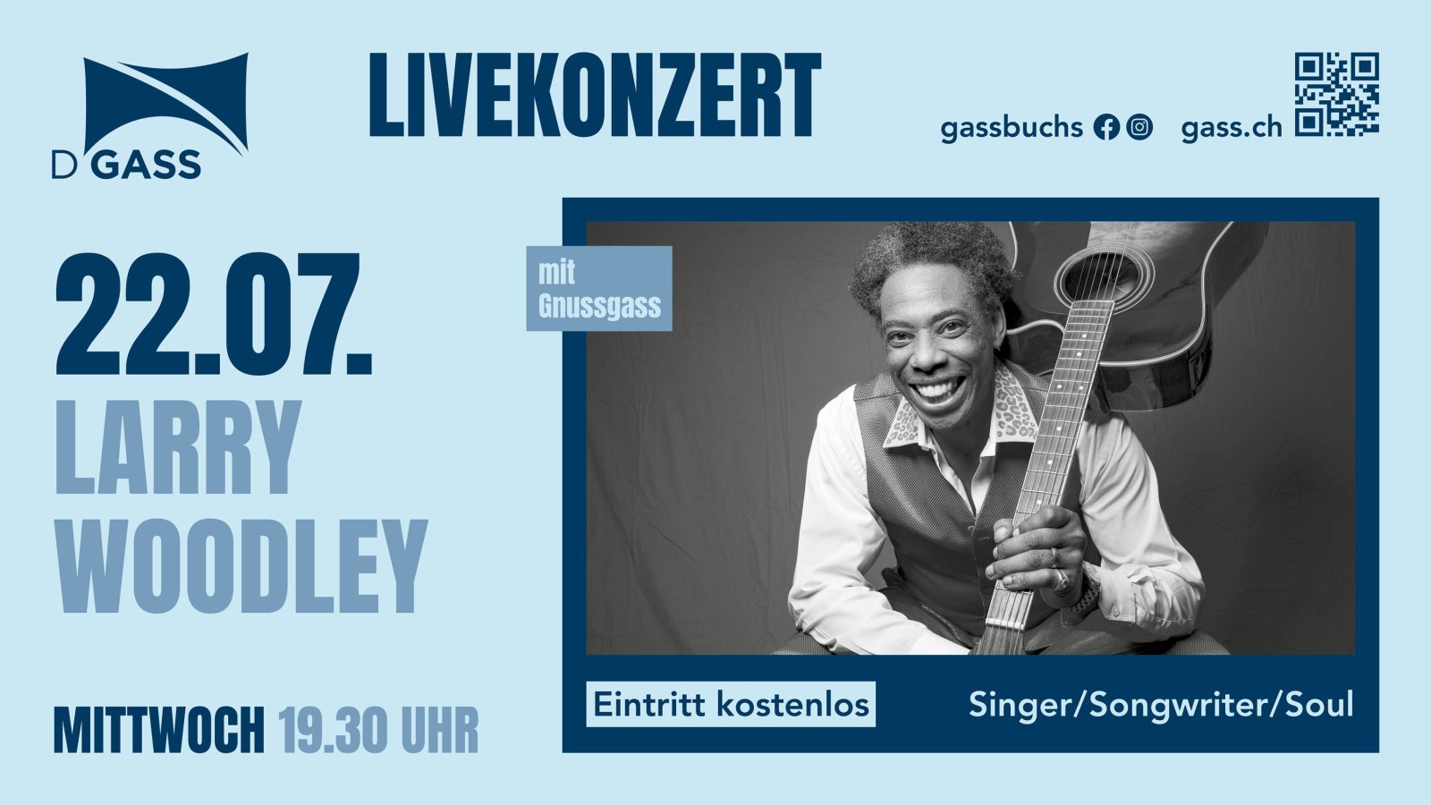 Livekonzert: Larry Woodley