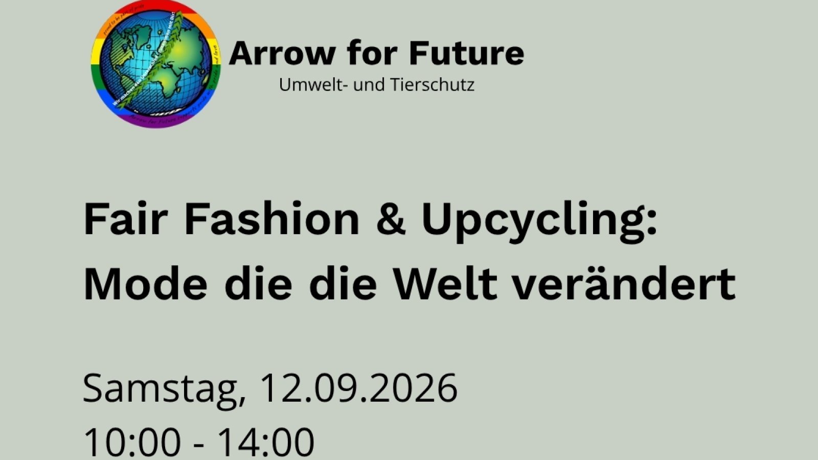 Einladung Workshop Fair Fashion & Upcycling 12.09.2026