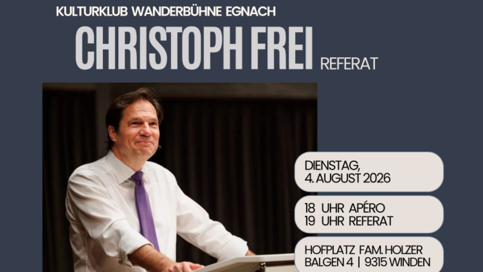 Referat mit Christoph Frei: Die offene Gesellschaft und ihre Feinde