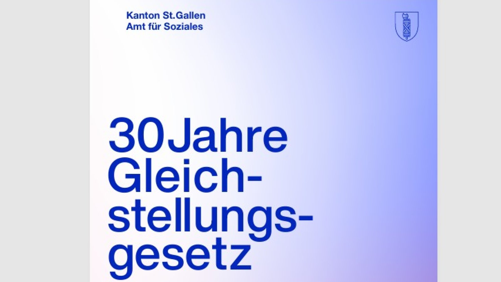 30 Jahre Gleichstellungsgesetz