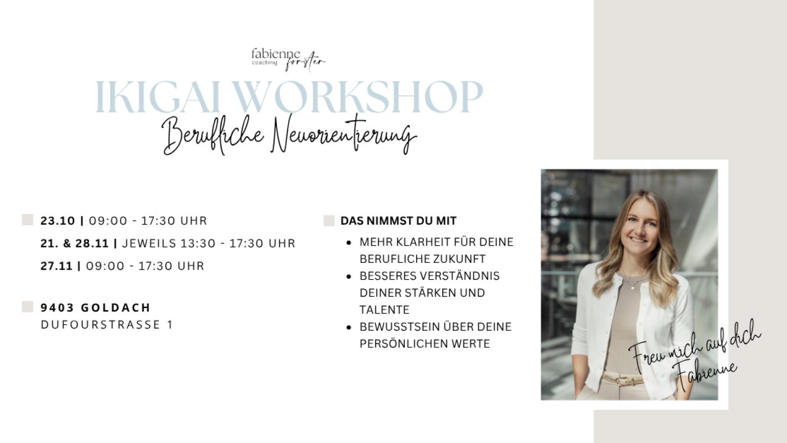 Workshop - Berufliche Neuorientierung mit dem Ikigai-Modell“