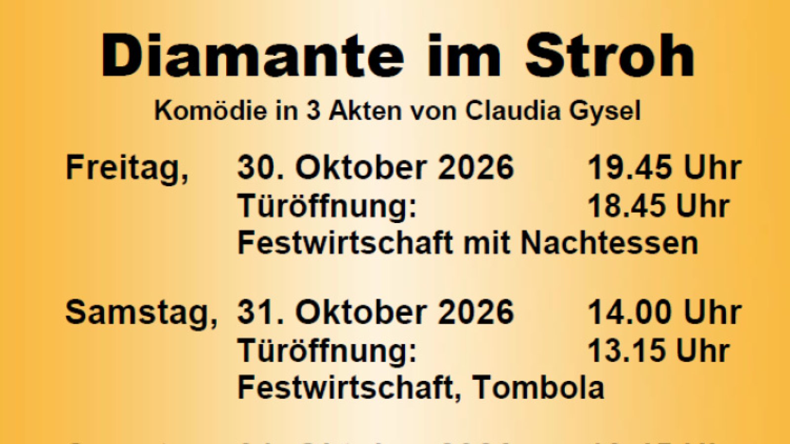 Diamante im Stroh