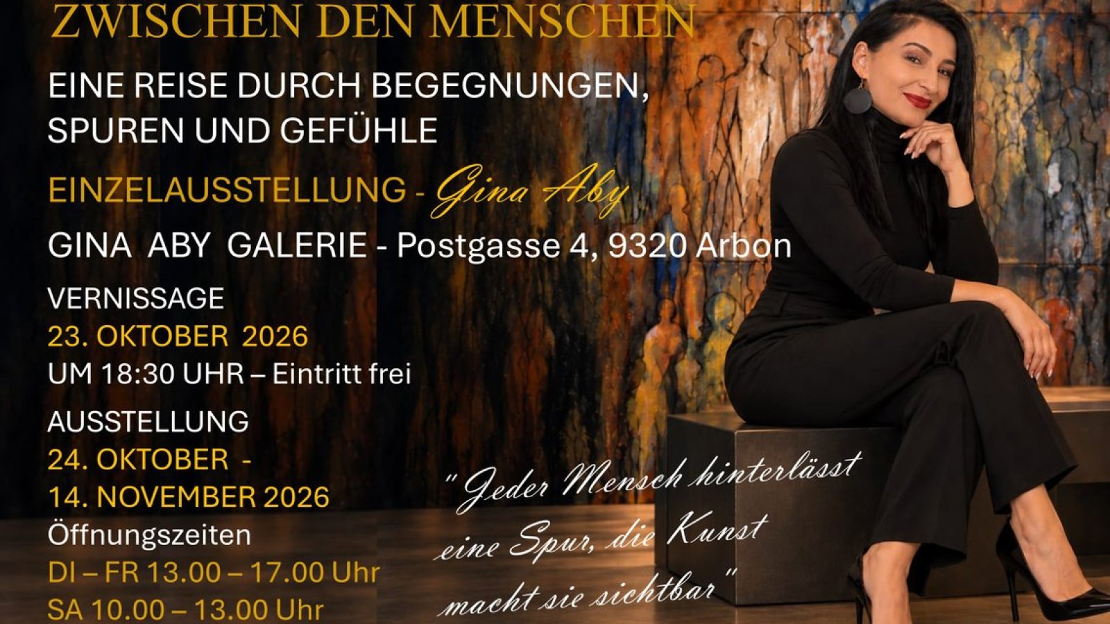 Einzelausstellung - Gina Aby