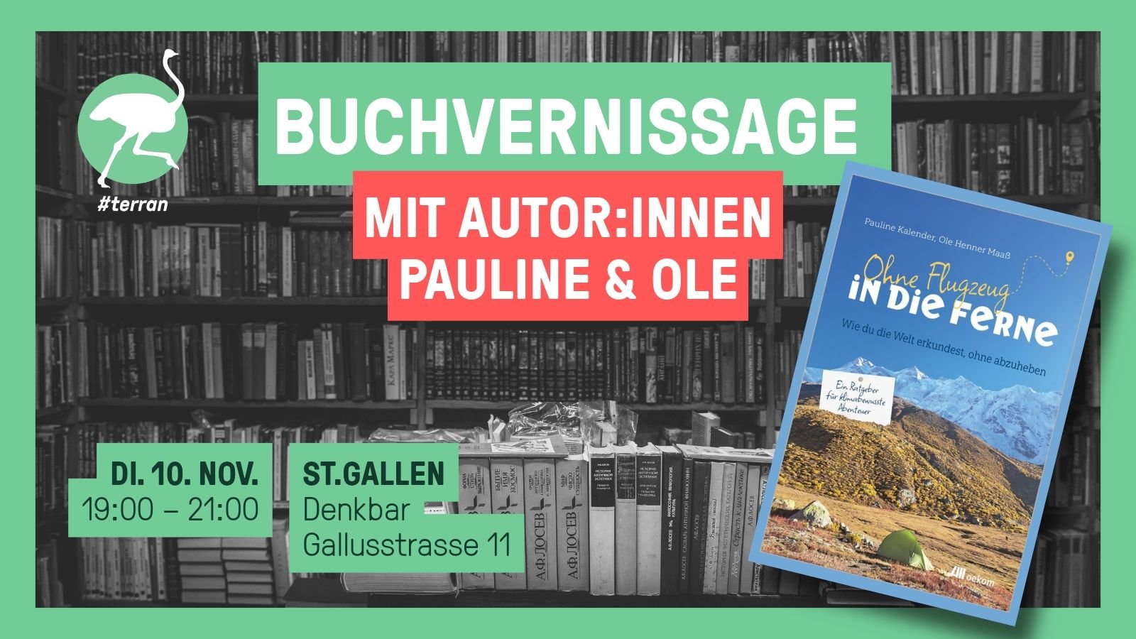 Ohne Flugzeug in die Ferne – Lesung